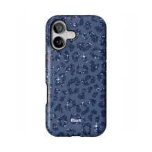 Blue Cheetah Print iPhone Case