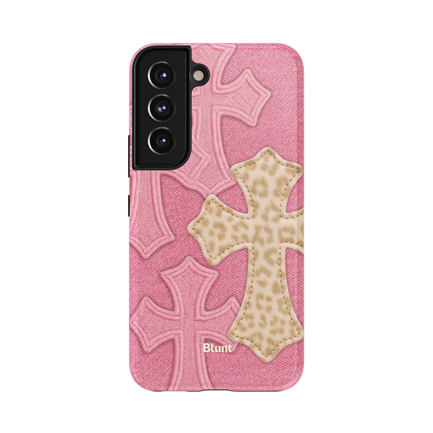 Pink Cheetah Cross Samsung Case