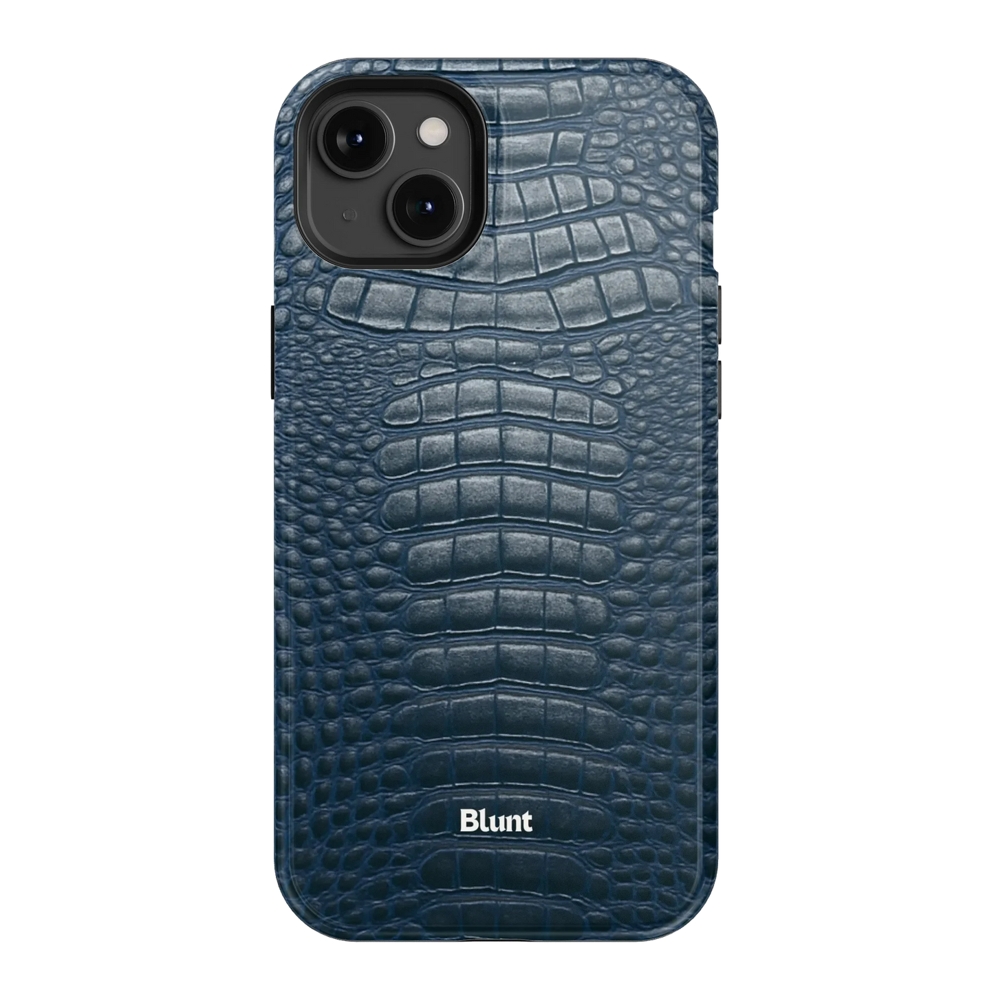 Navy Croc iPhone Case