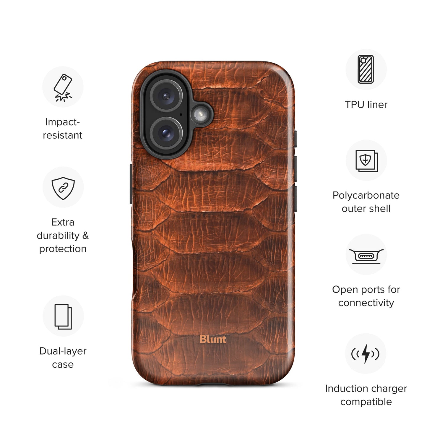 Auburn Python iPhone Case - Blunt Cases