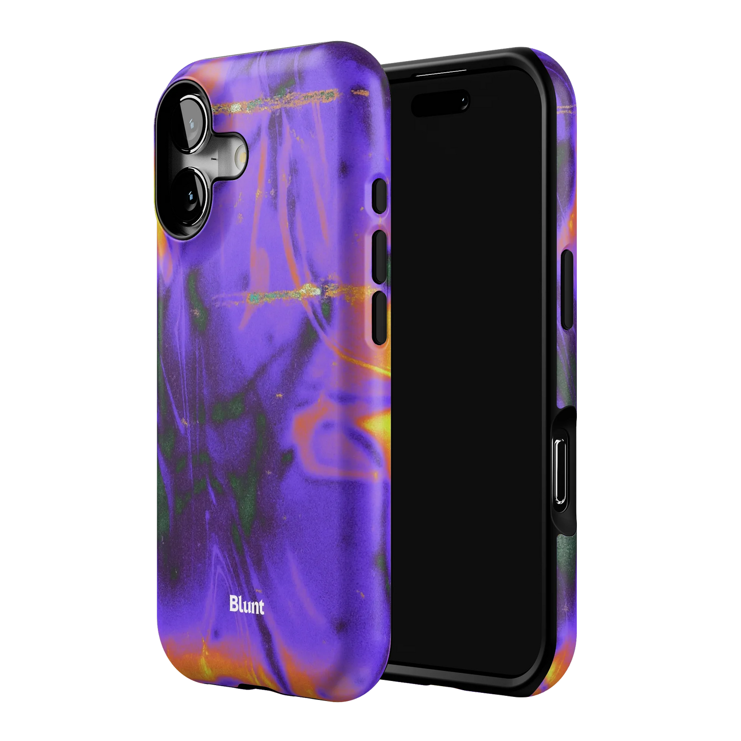 Violet Static iPhone Case