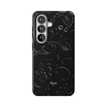 Black Tooled Leather Samsung Case