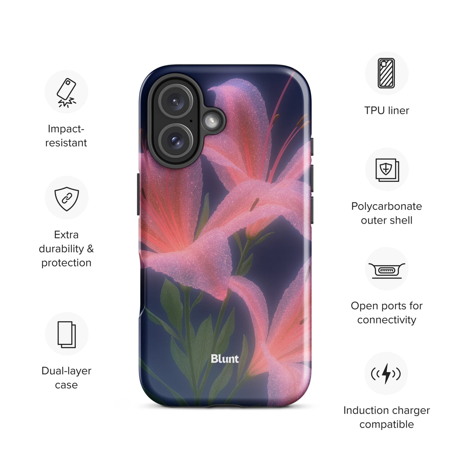 Blush Lily iPhone Case - Blunt Cases