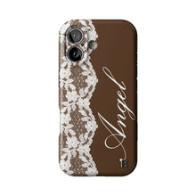 Brown Lace Angel Statement iPhone Case
