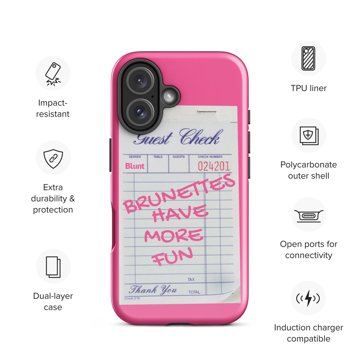 Brunettes Have More Fun iPhone Case - blunt cases