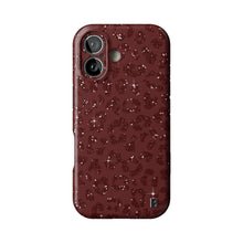 Burgundy Cheetah Print Statement iPhone Case