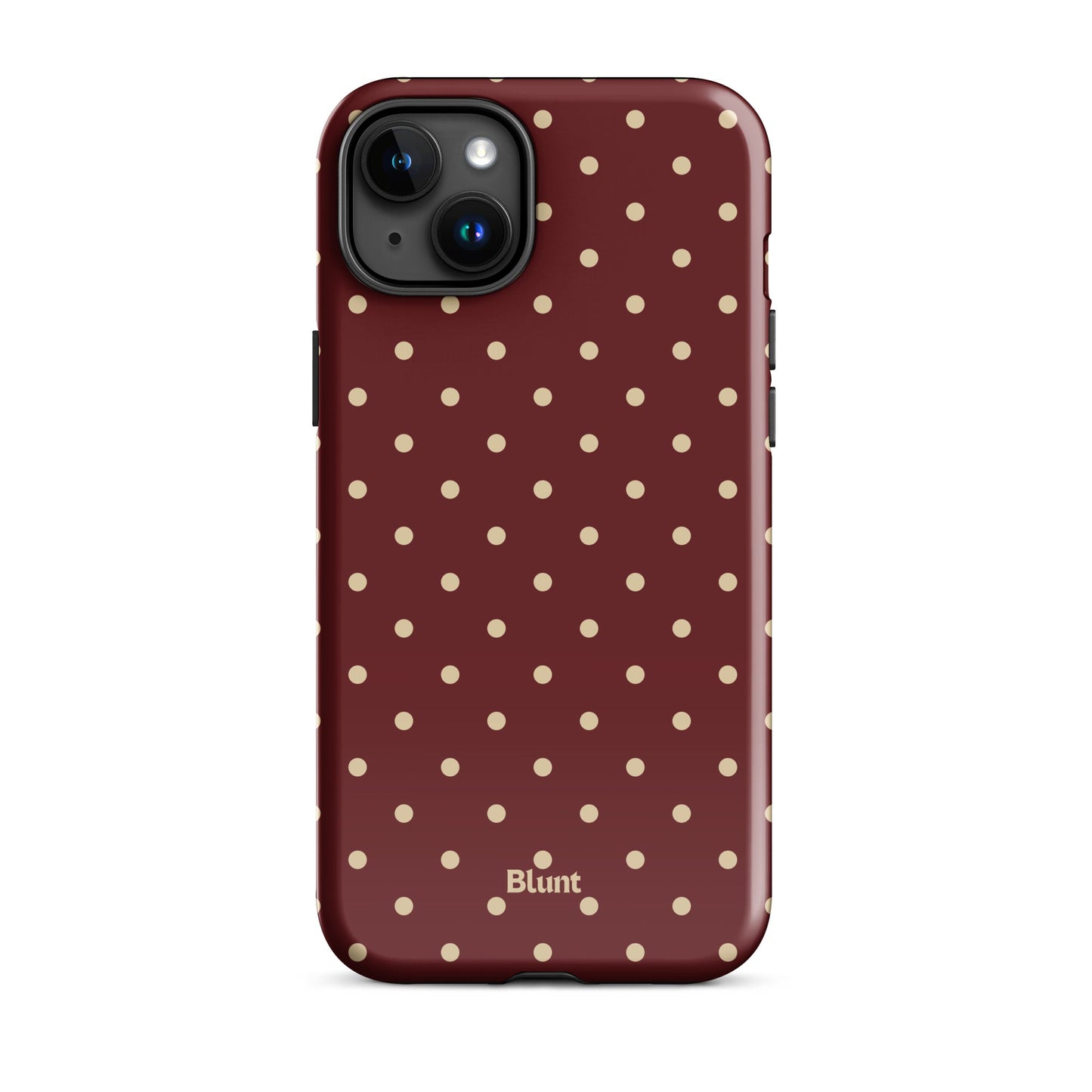 Burgundy Dot iPhone Case - Blunt Cases