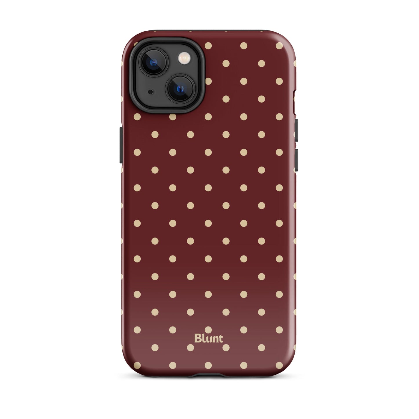 Burgundy Dot iPhone Case - Blunt Cases