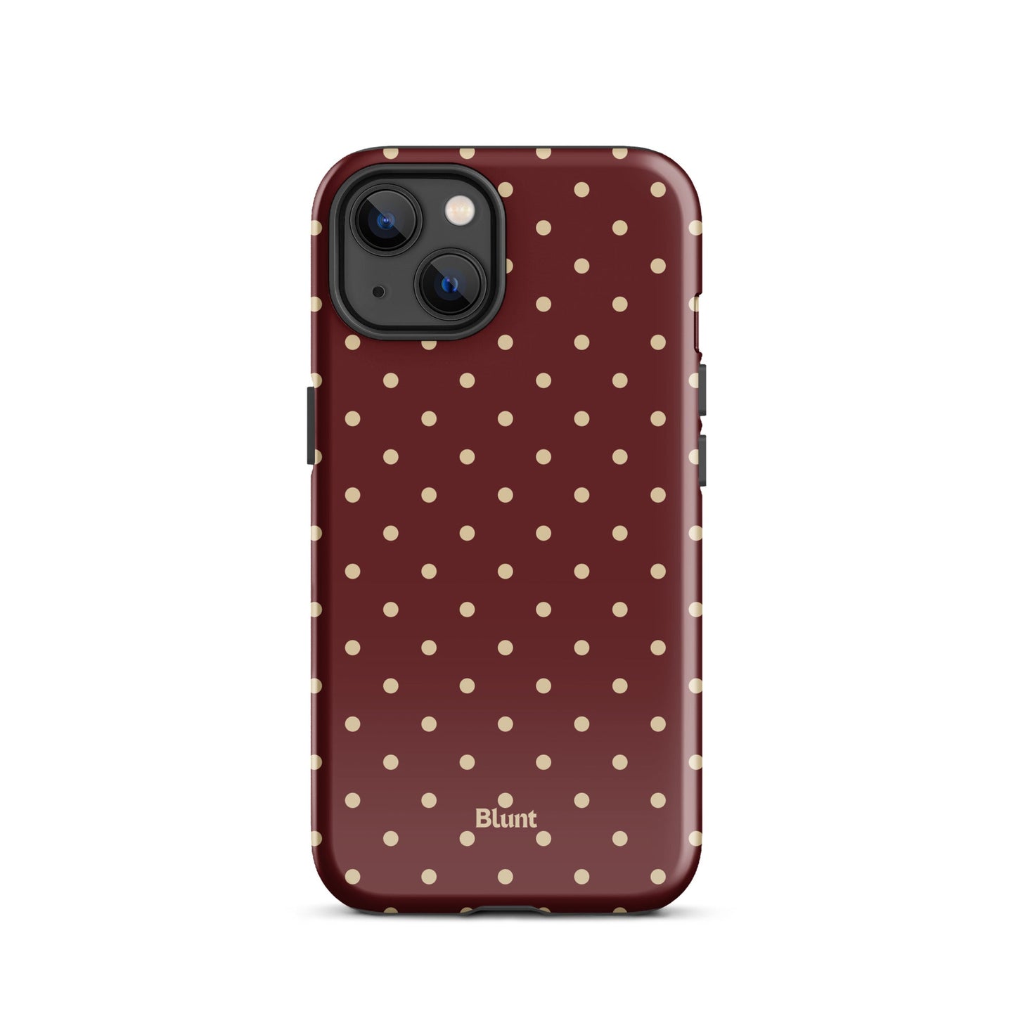 Burgundy Dot iPhone Case - Blunt Cases