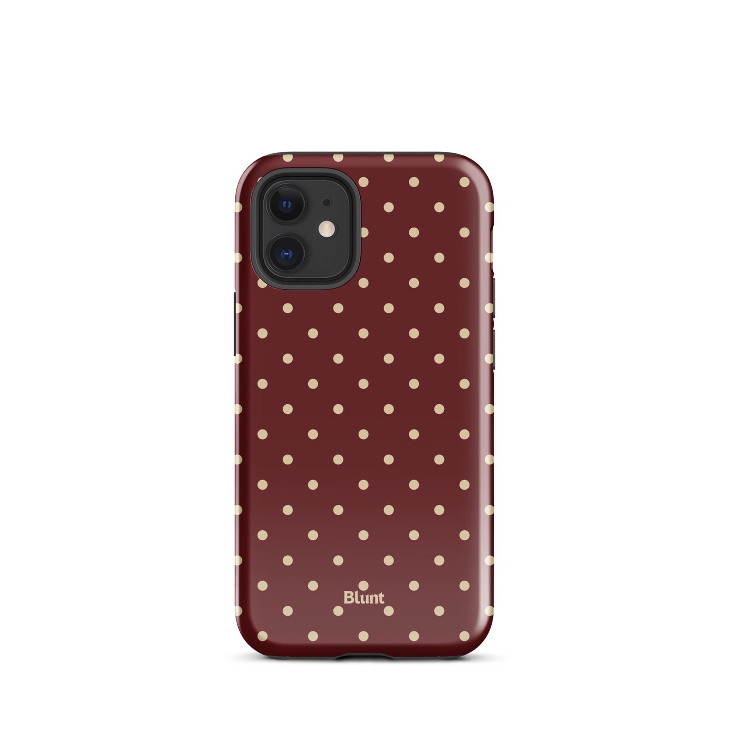 Burgundy Dot iPhone Case - Blunt Cases