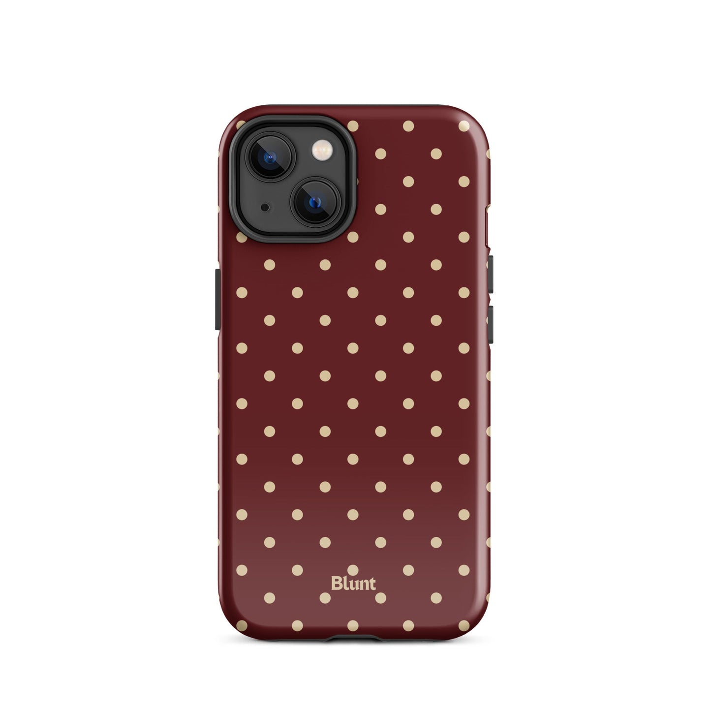 Burgundy Dot iPhone Case - Blunt Cases