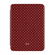 Burgundy Dot Kindle Case