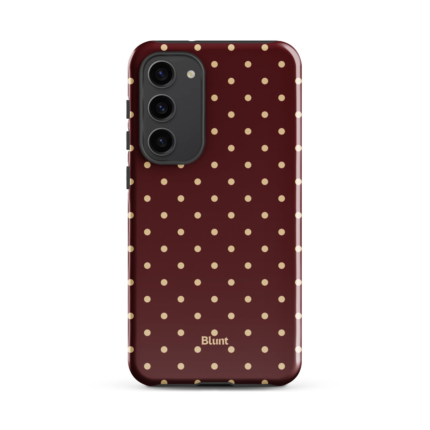 Burgundy Dot Samsung Case - Blunt Cases