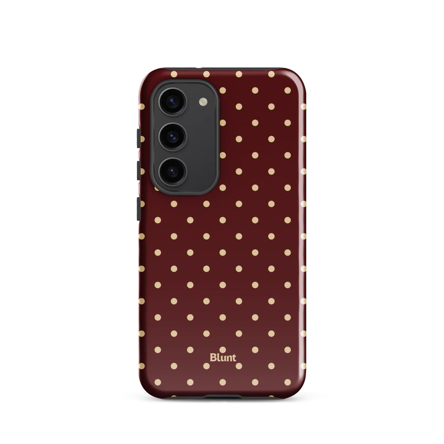 Burgundy Dot Samsung Case - Blunt Cases