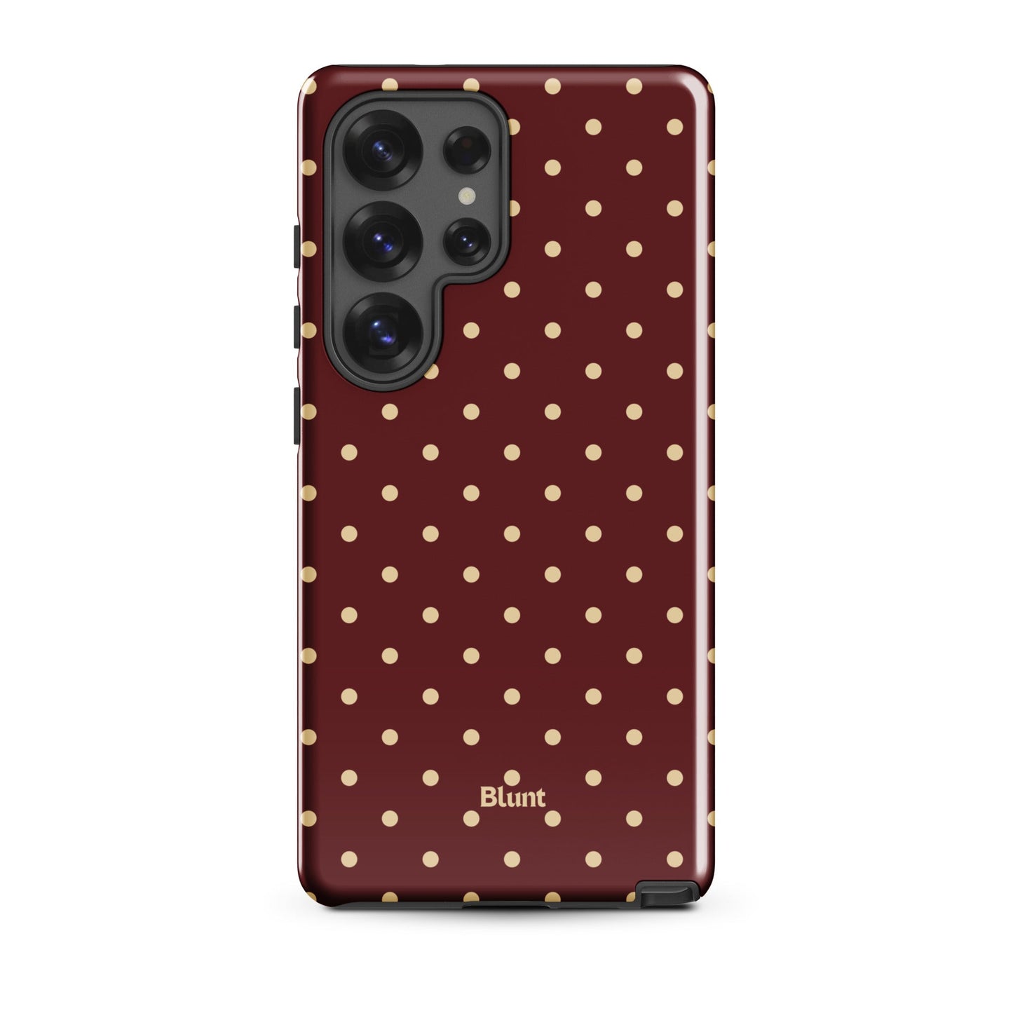 Burgundy Dot Samsung Case - Blunt Cases