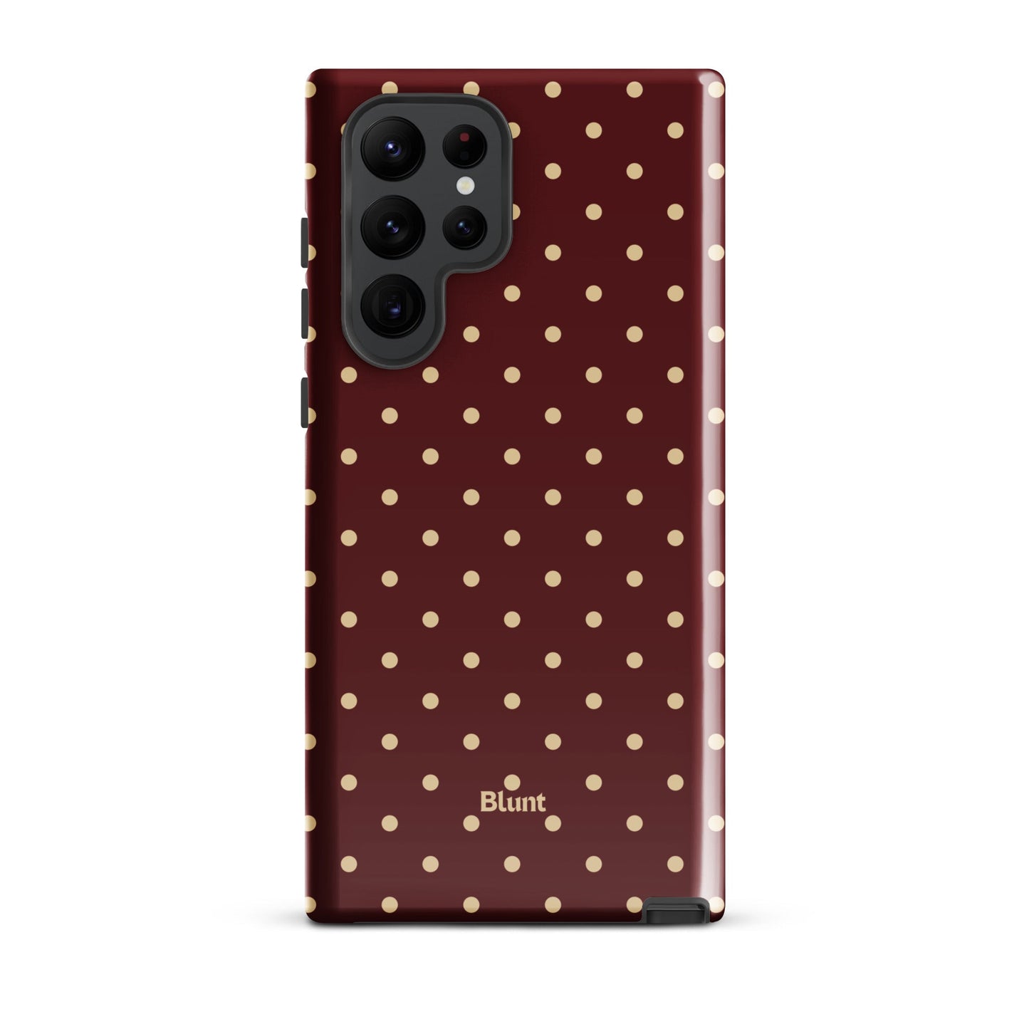 Burgundy Dot Samsung Case - Blunt Cases