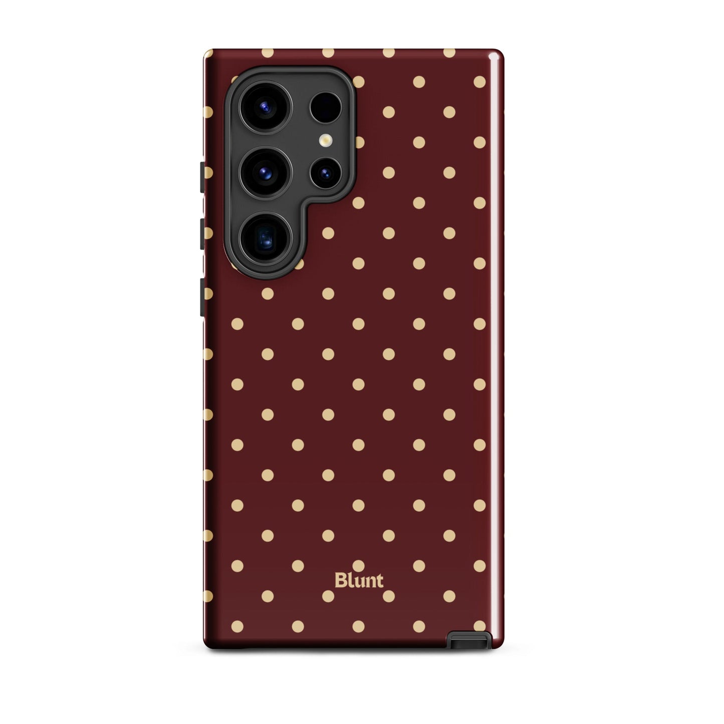 Burgundy Dot Samsung Case - Blunt Cases