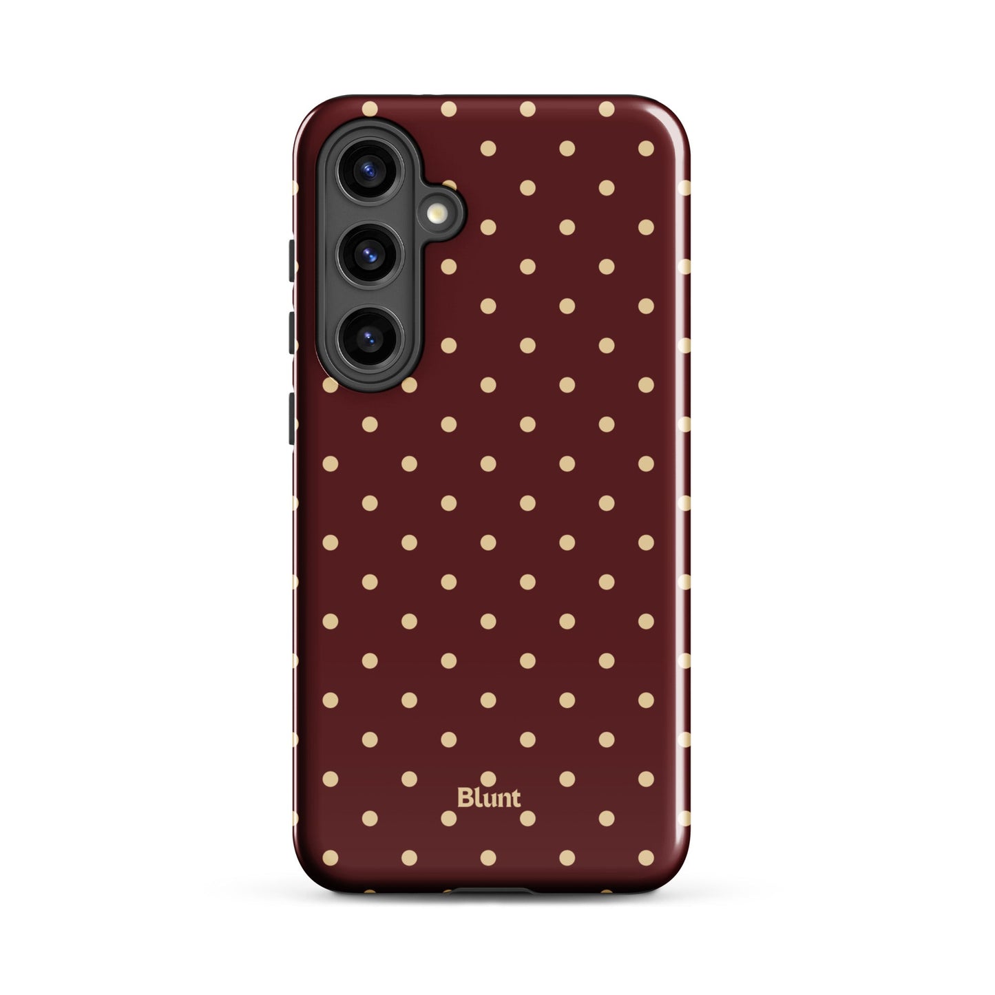 Burgundy Dot Samsung Case - Blunt Cases