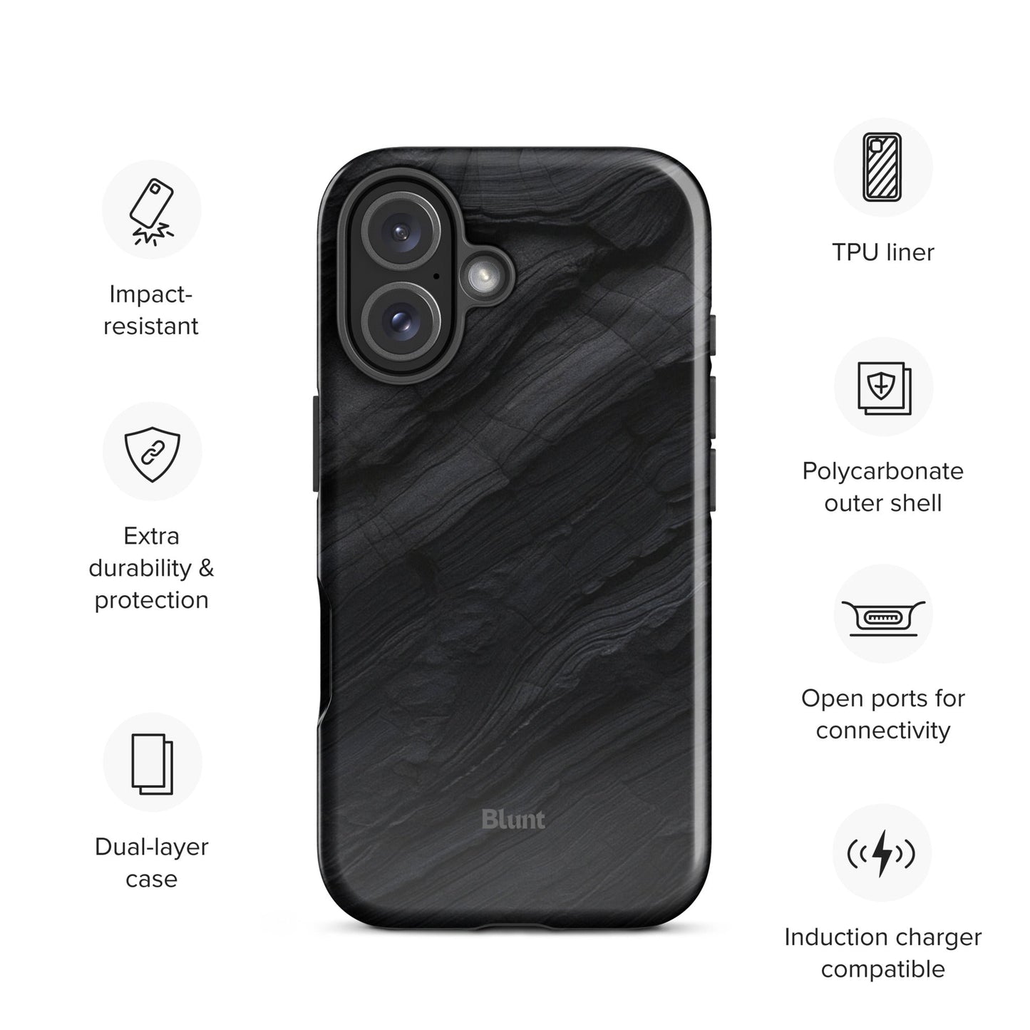 Charcoal iPhone Case - Blunt Cases