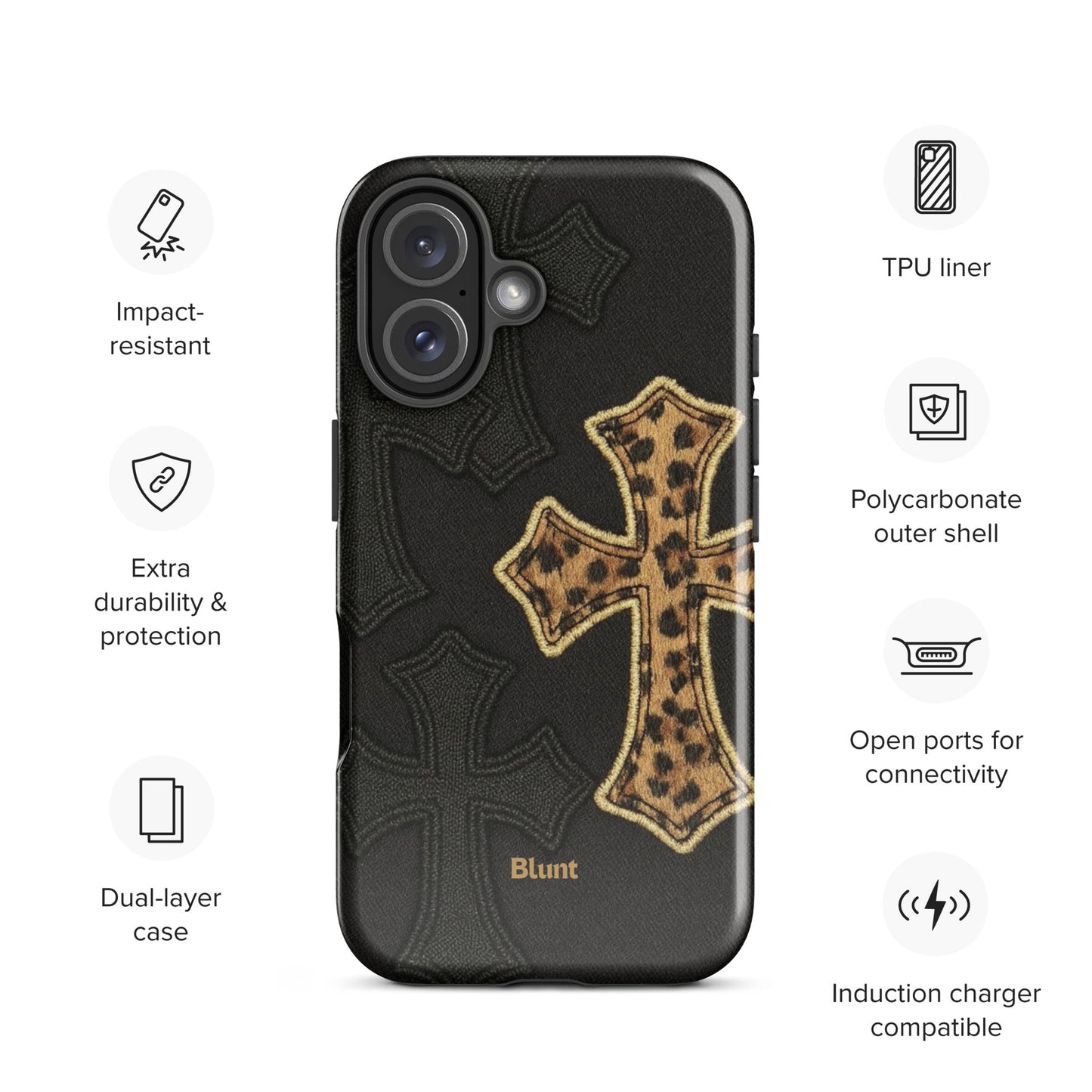 Cheetah Cross iPhone Case - Blunt Cases