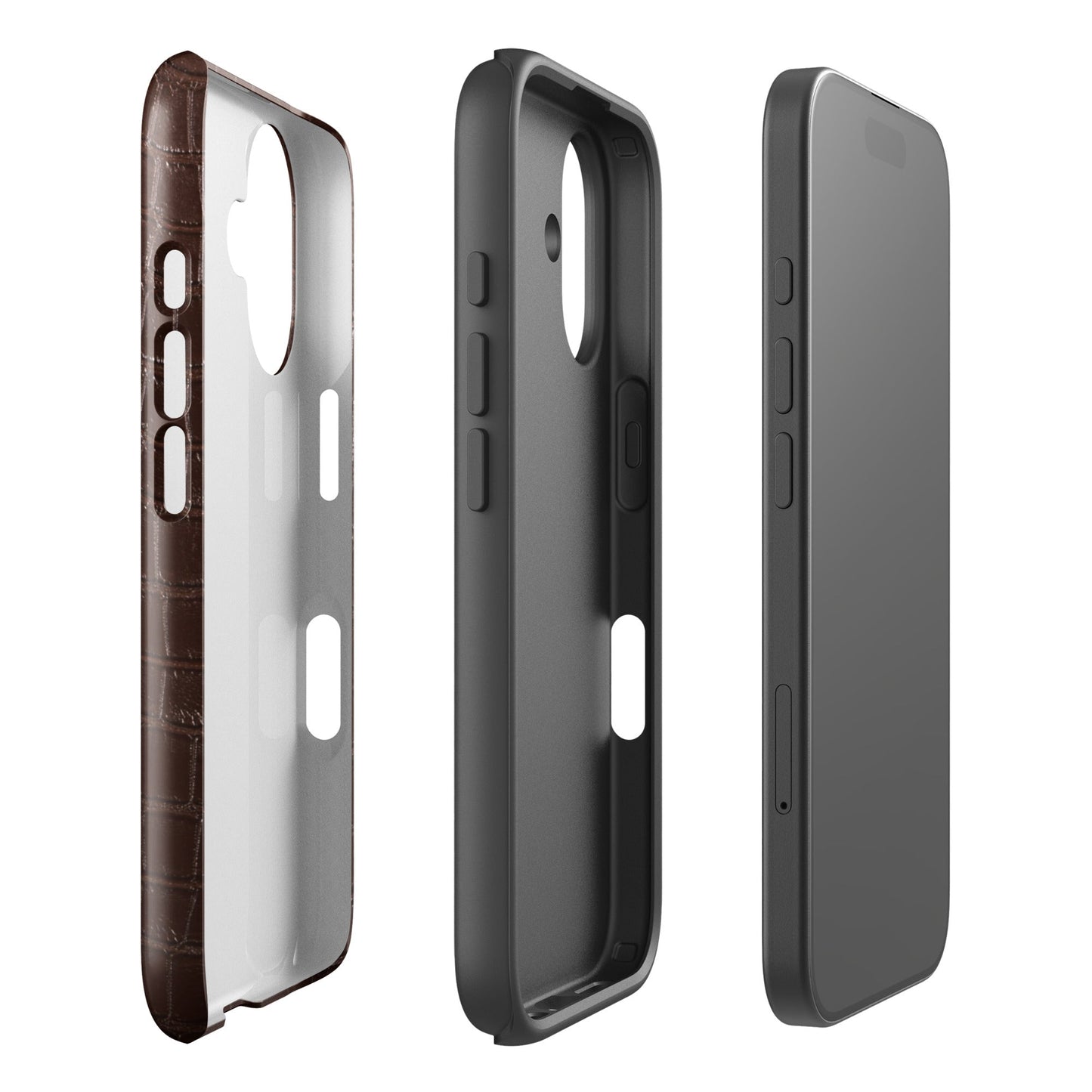 Chestnut Croc iPhone Case - Blunt Cases