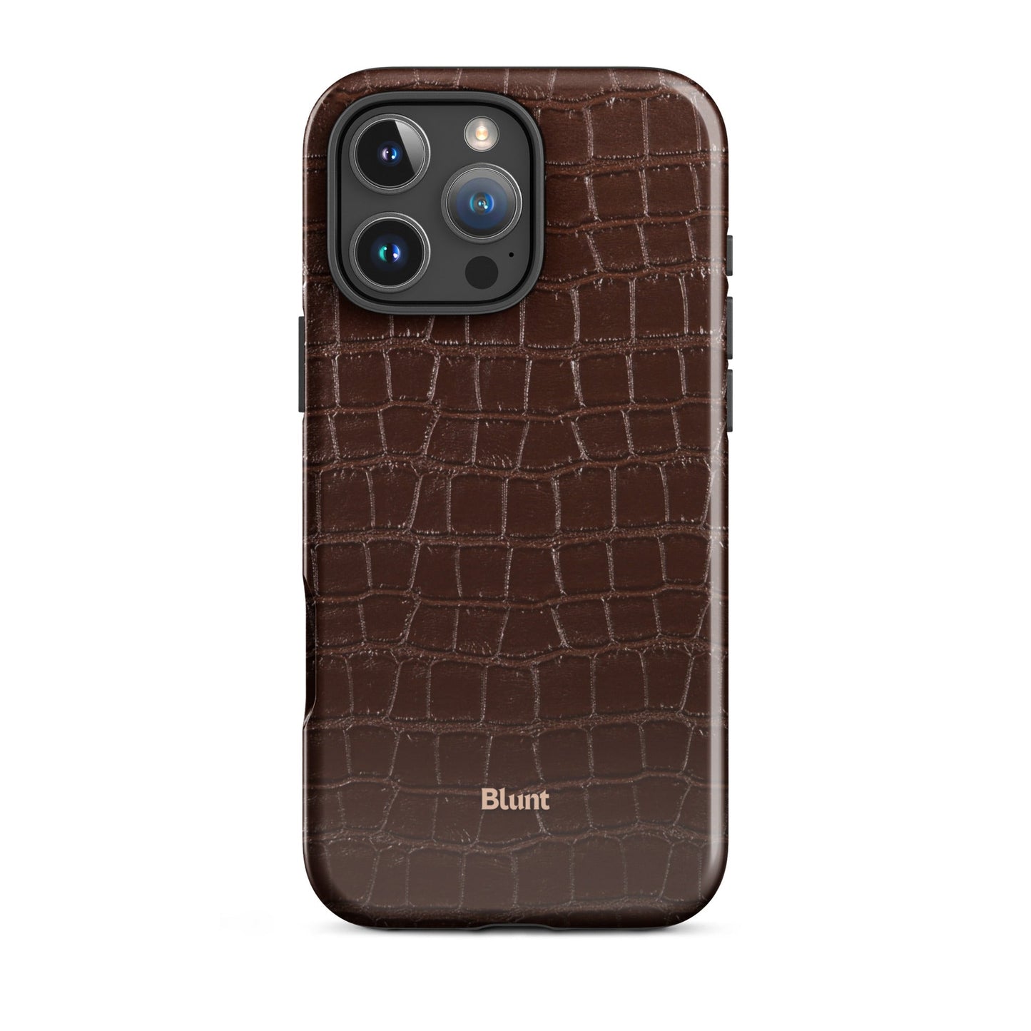 Chestnut Croc iPhone Case - Blunt Cases
