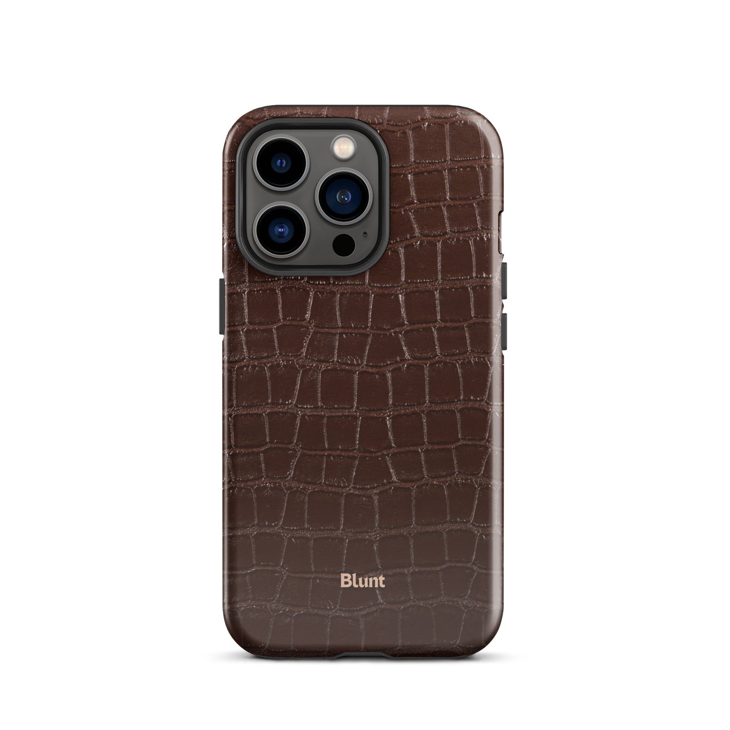 Chestnut Croc iPhone Case - Blunt Cases