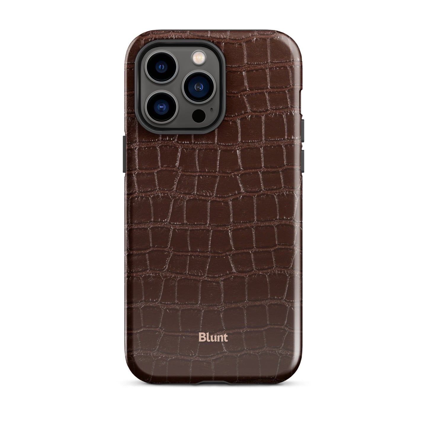 Chestnut Croc iPhone Case - Blunt Cases