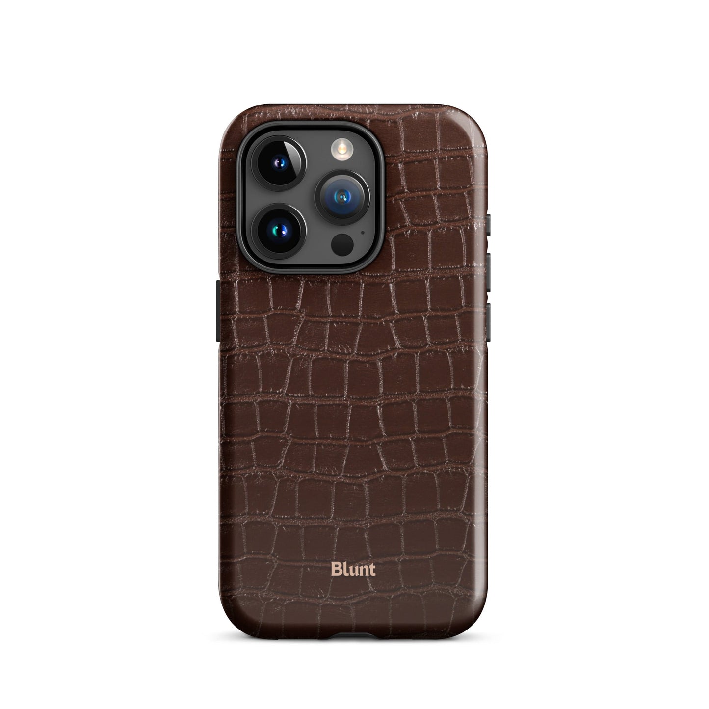 Chestnut Croc iPhone Case - Blunt Cases