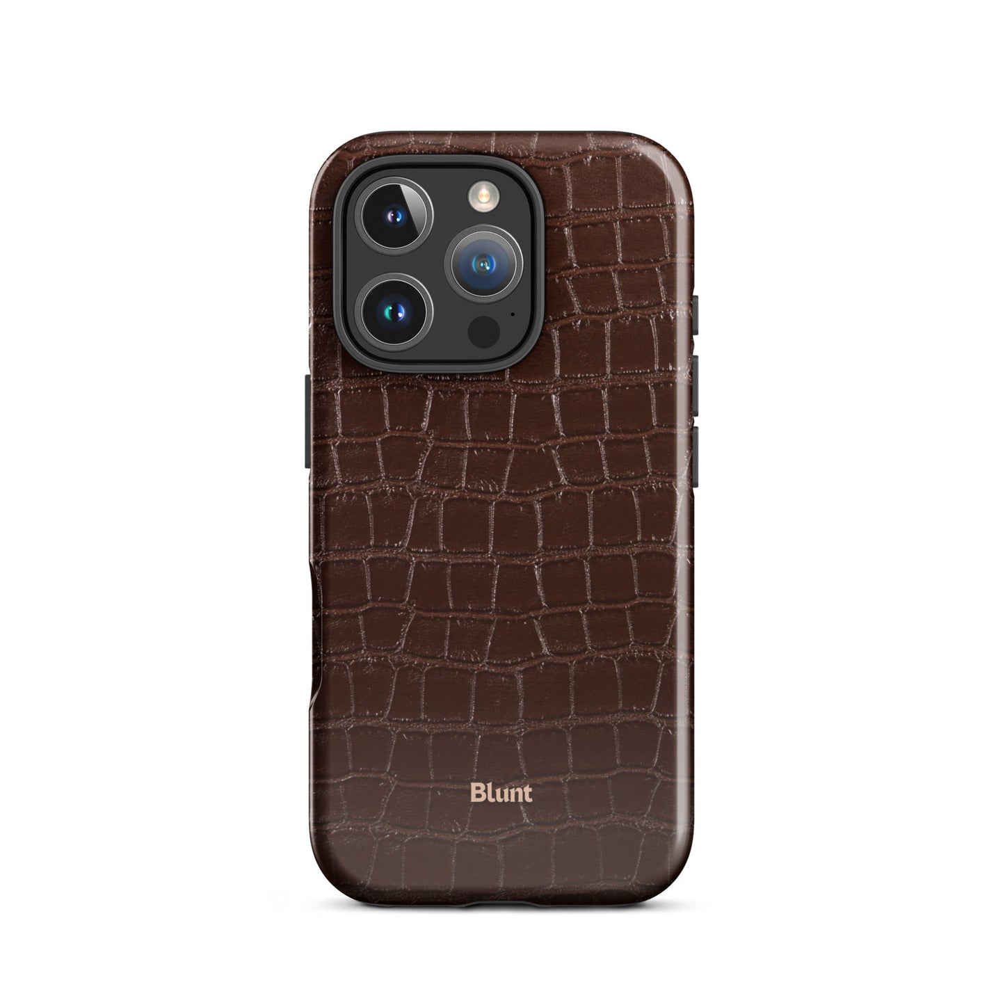 Chestnut Croc iPhone Case - Blunt Cases