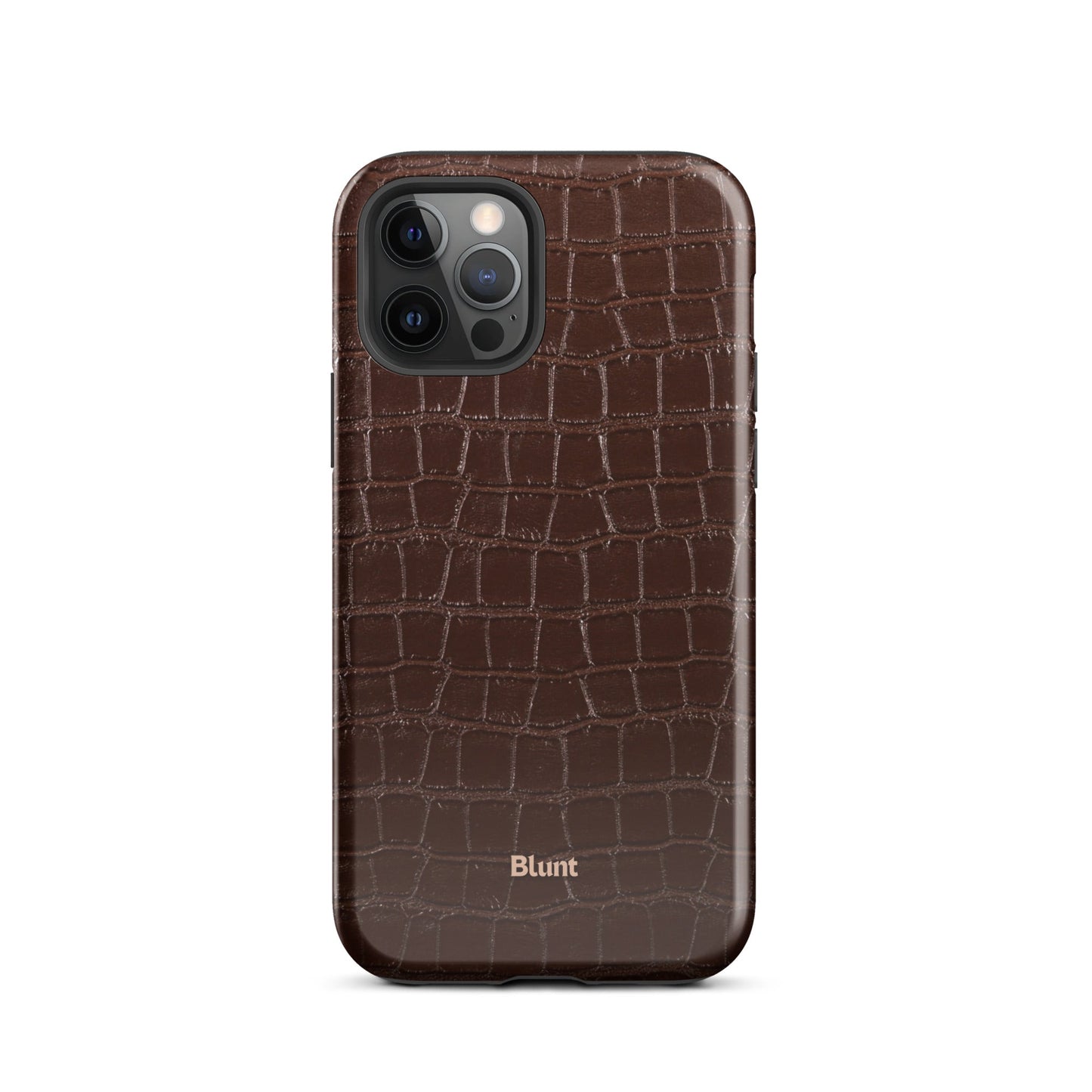 Chestnut Croc iPhone Case - Blunt Cases