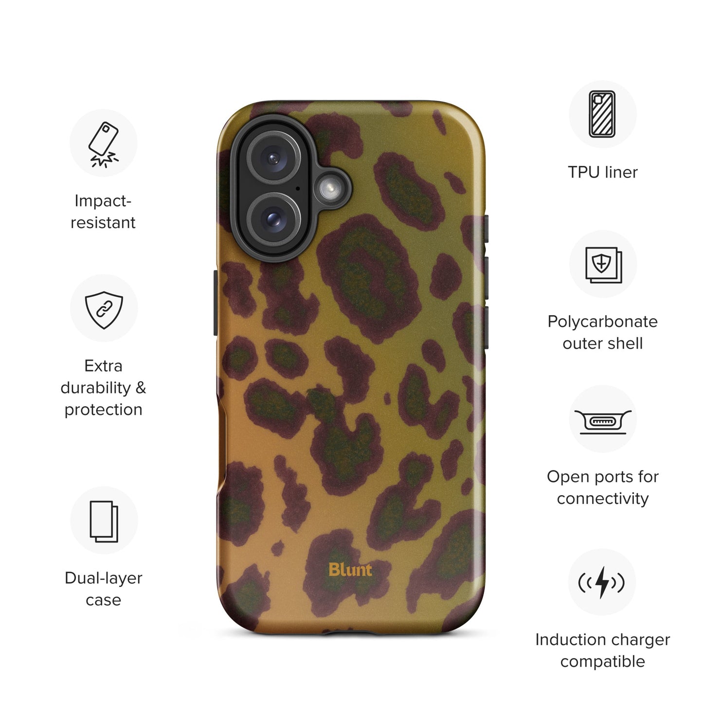 Cranberry Cheetah iPhone Case - Blunt Cases