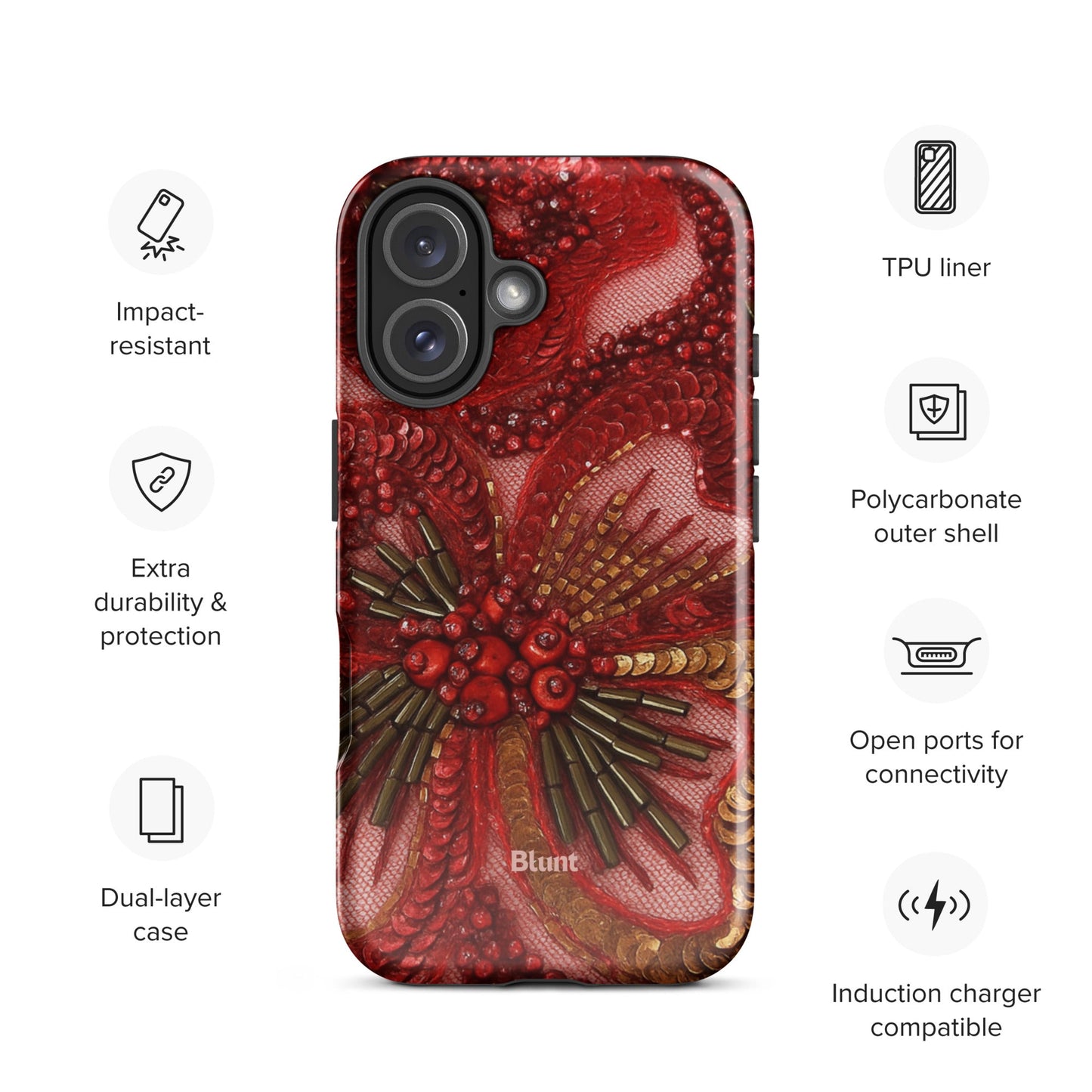 Crimson iPhone Case - Blunt Cases