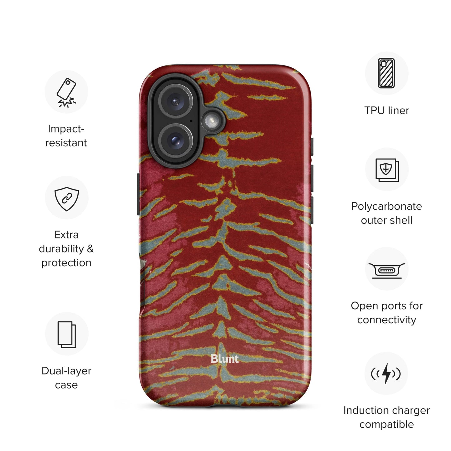 Crimson Veins iPhone Case - Blunt Cases