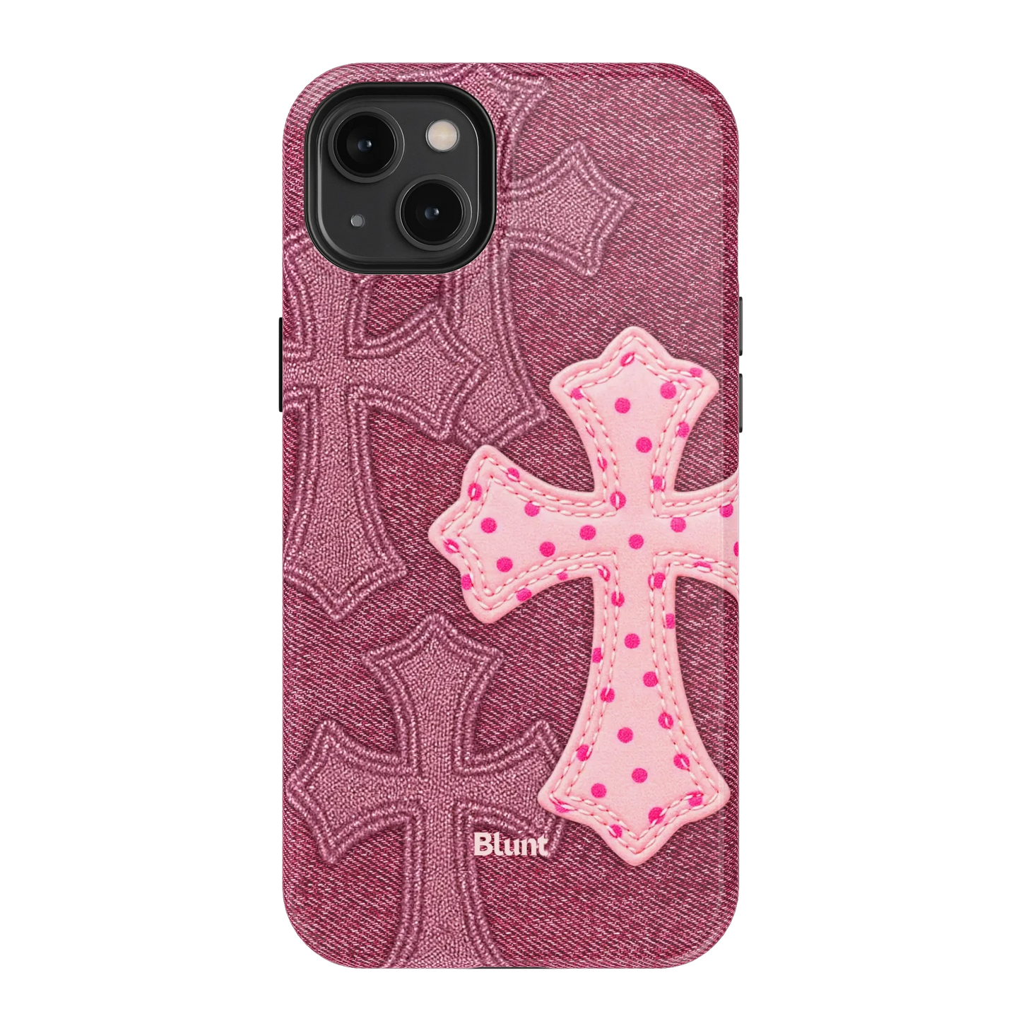 Pink Dottie Cross iPhone Case