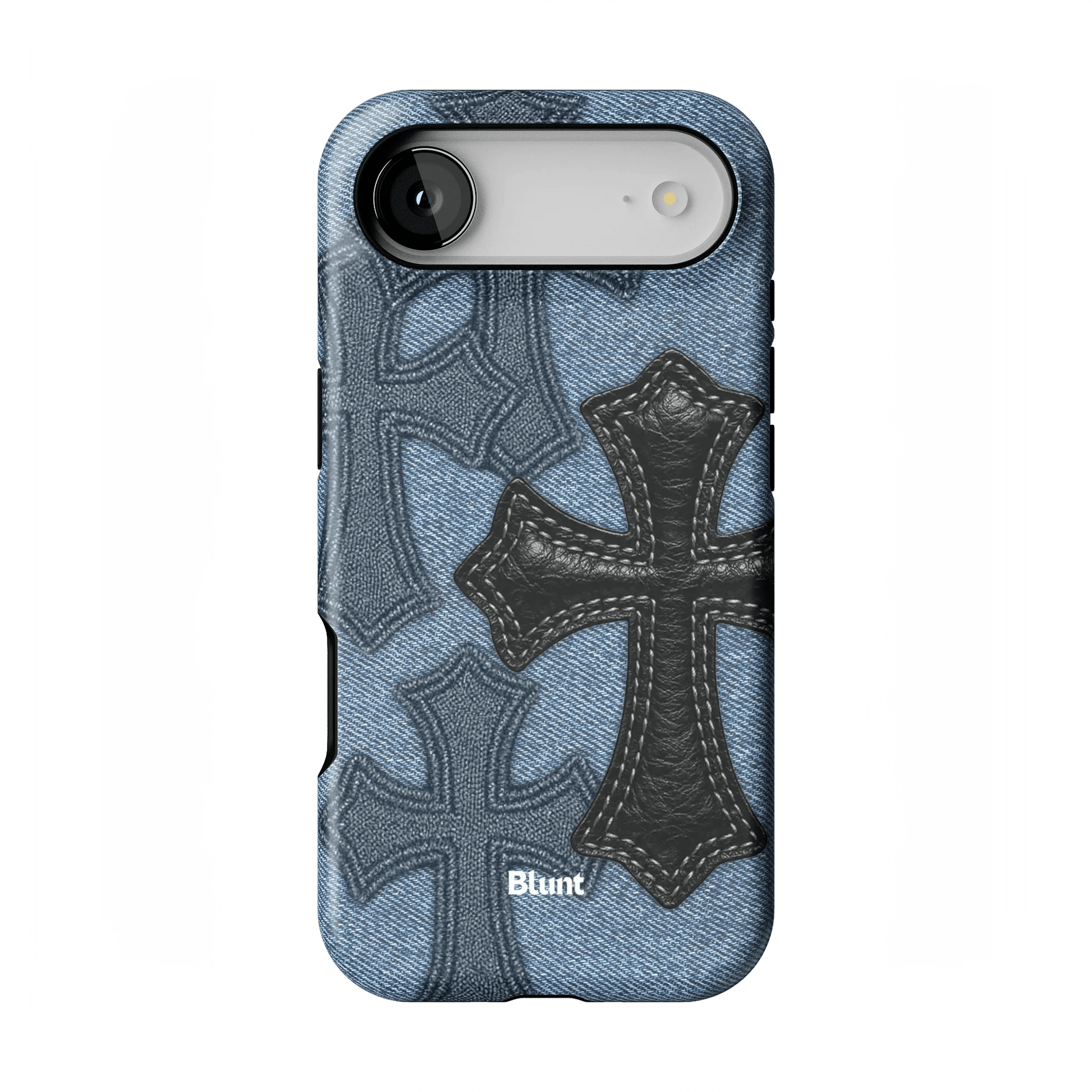 Denim Black Cross iPhone Case - Blunt Cases