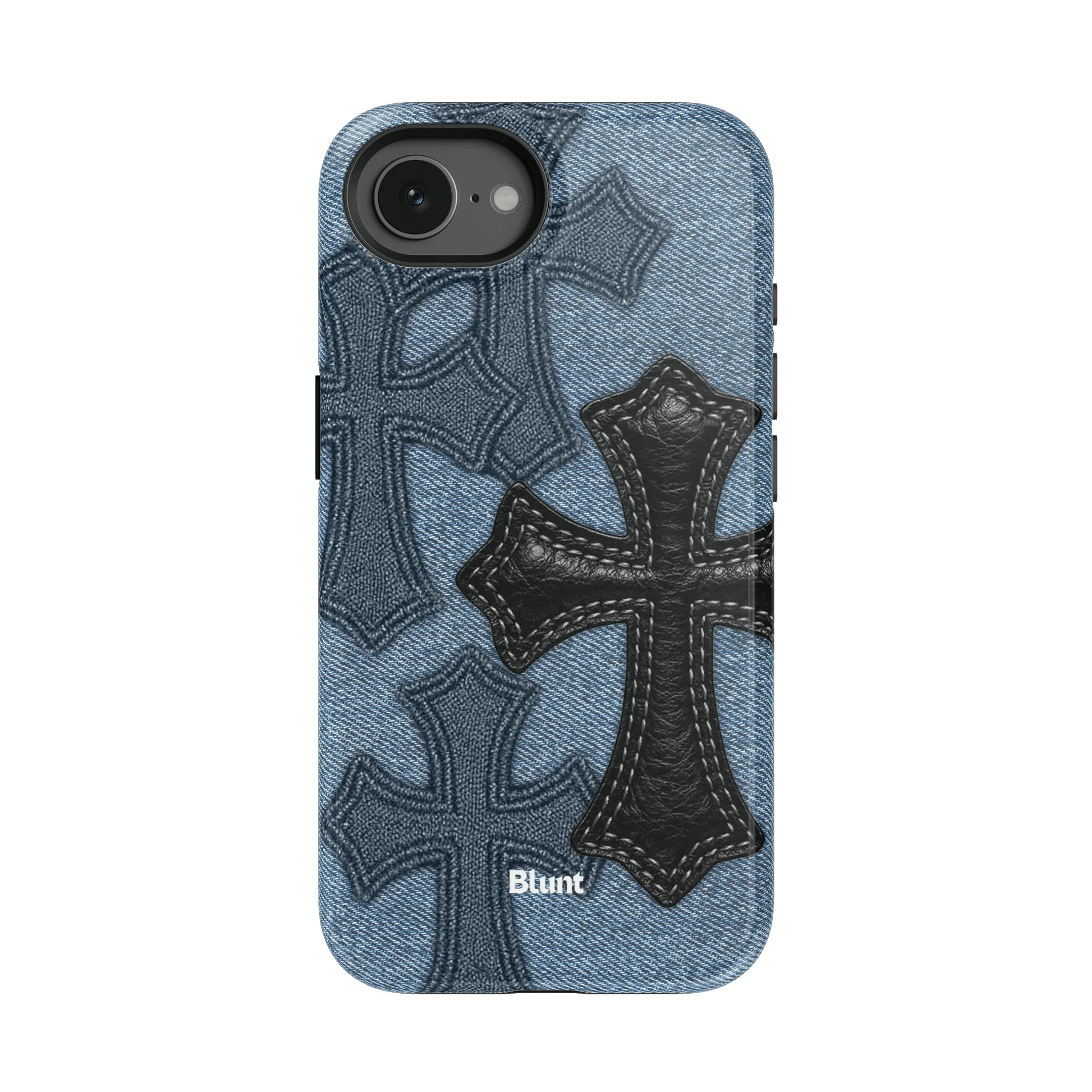 Denim Black Cross iPhone Case - Blunt Cases