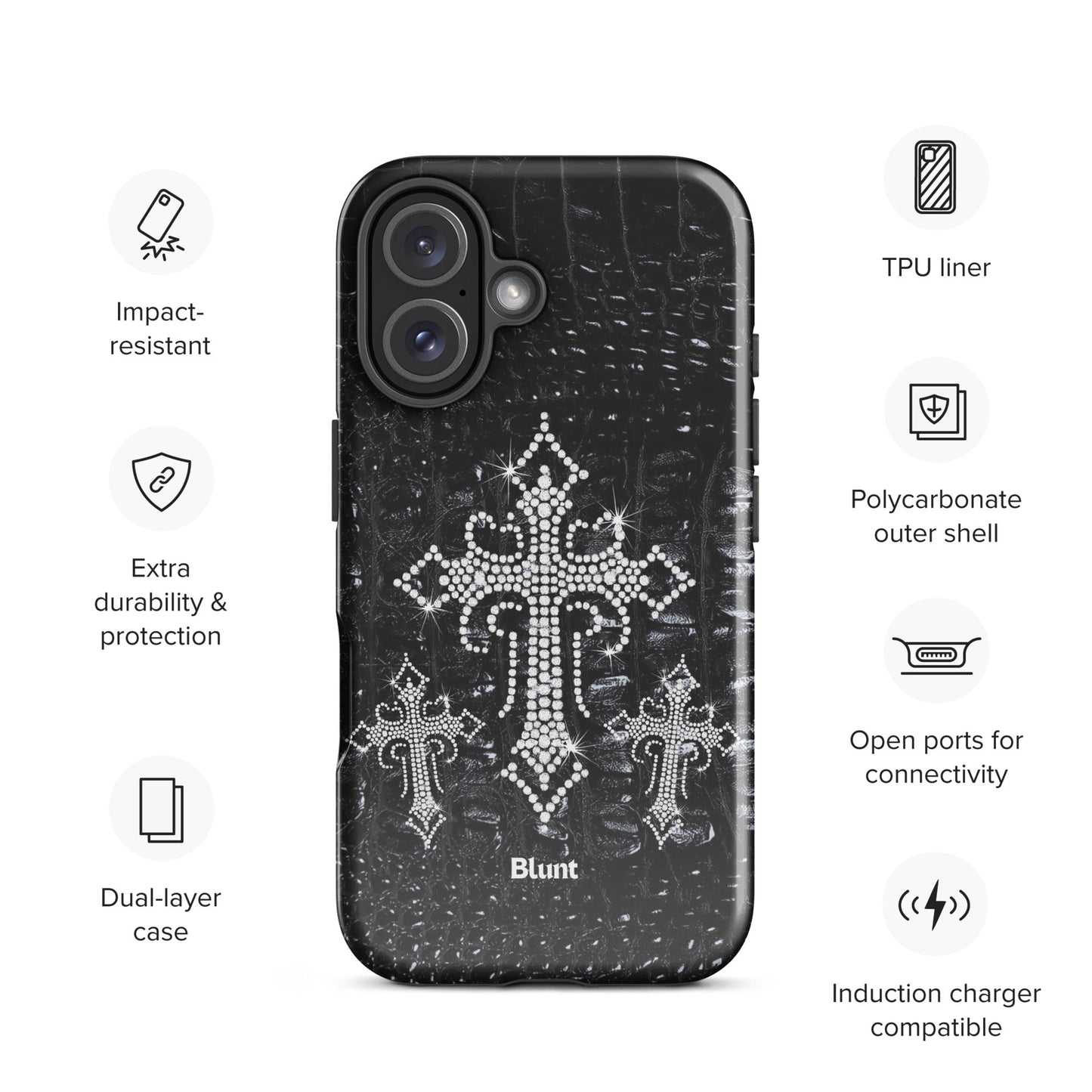 Diamond Cross iPhone Case - Blunt Cases
