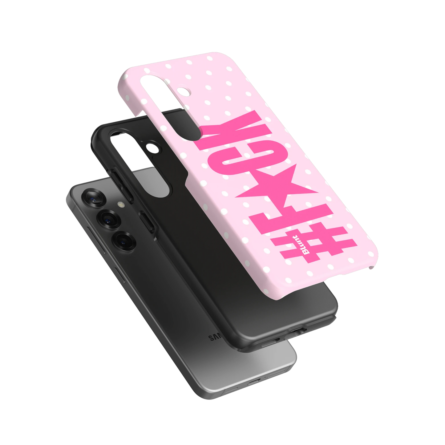 Pink Polka Riot Samsung Case