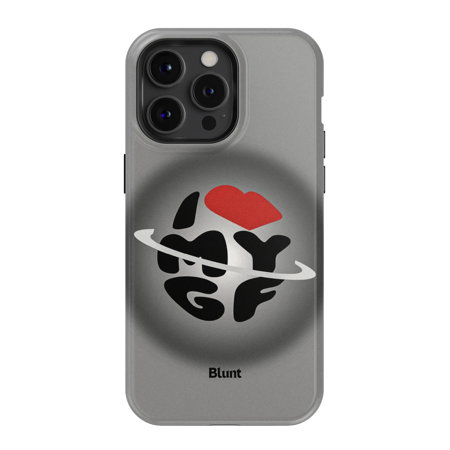 Grey Aura Girlfriend iPhone Case