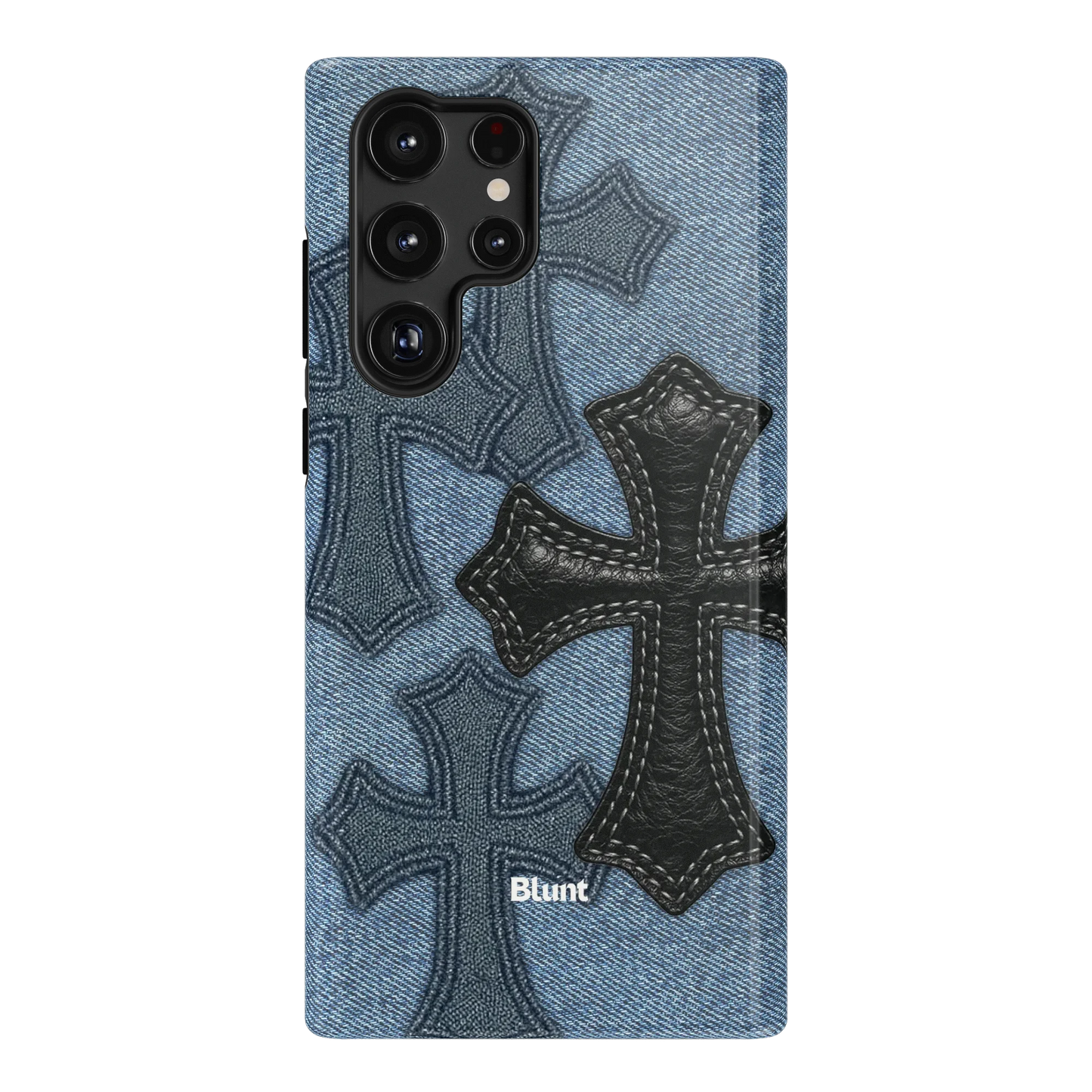 Denim Black Cross Samsung Case
