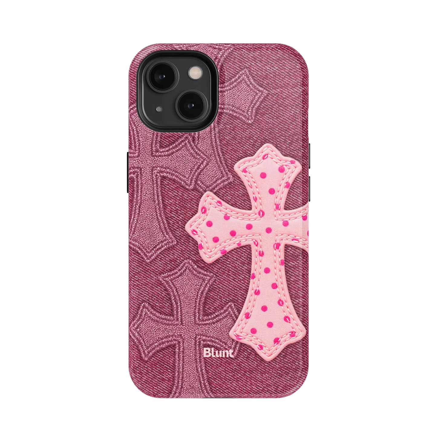 Pink Dottie Cross iPhone Case