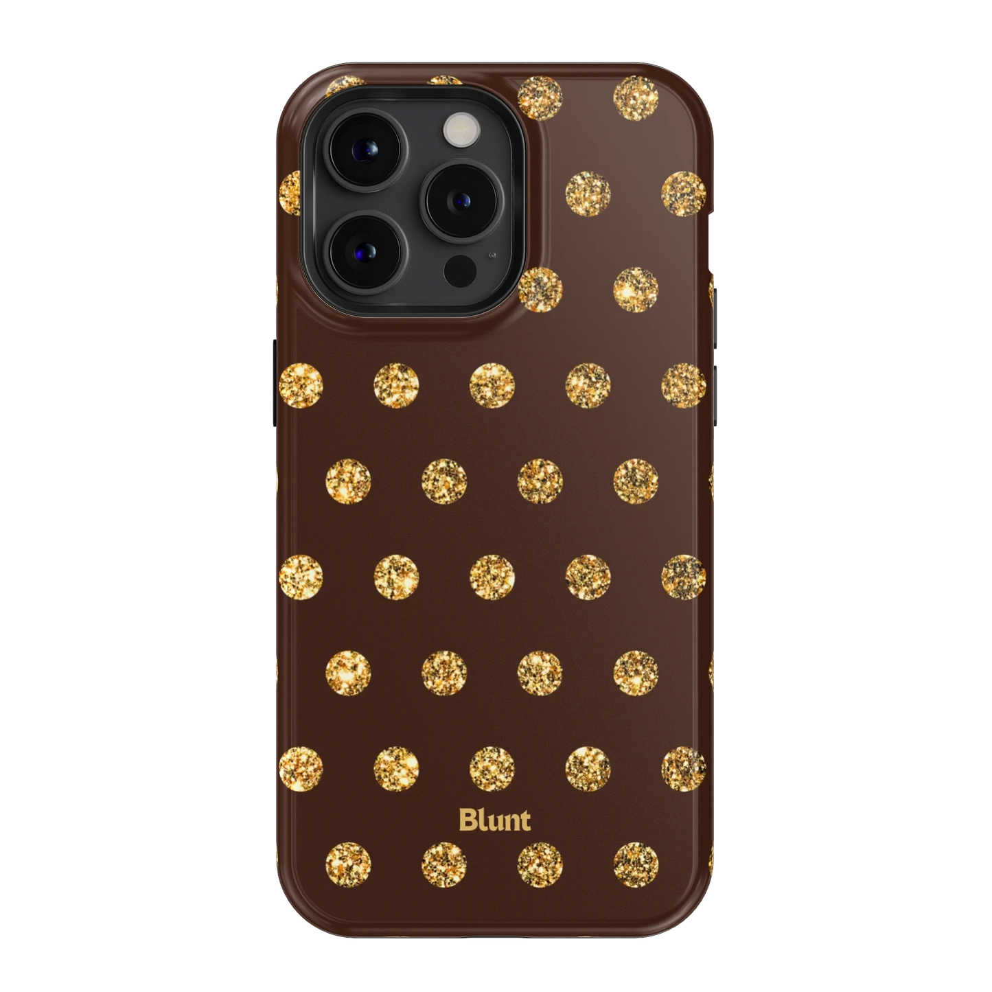 Gold Polka iPhone Case