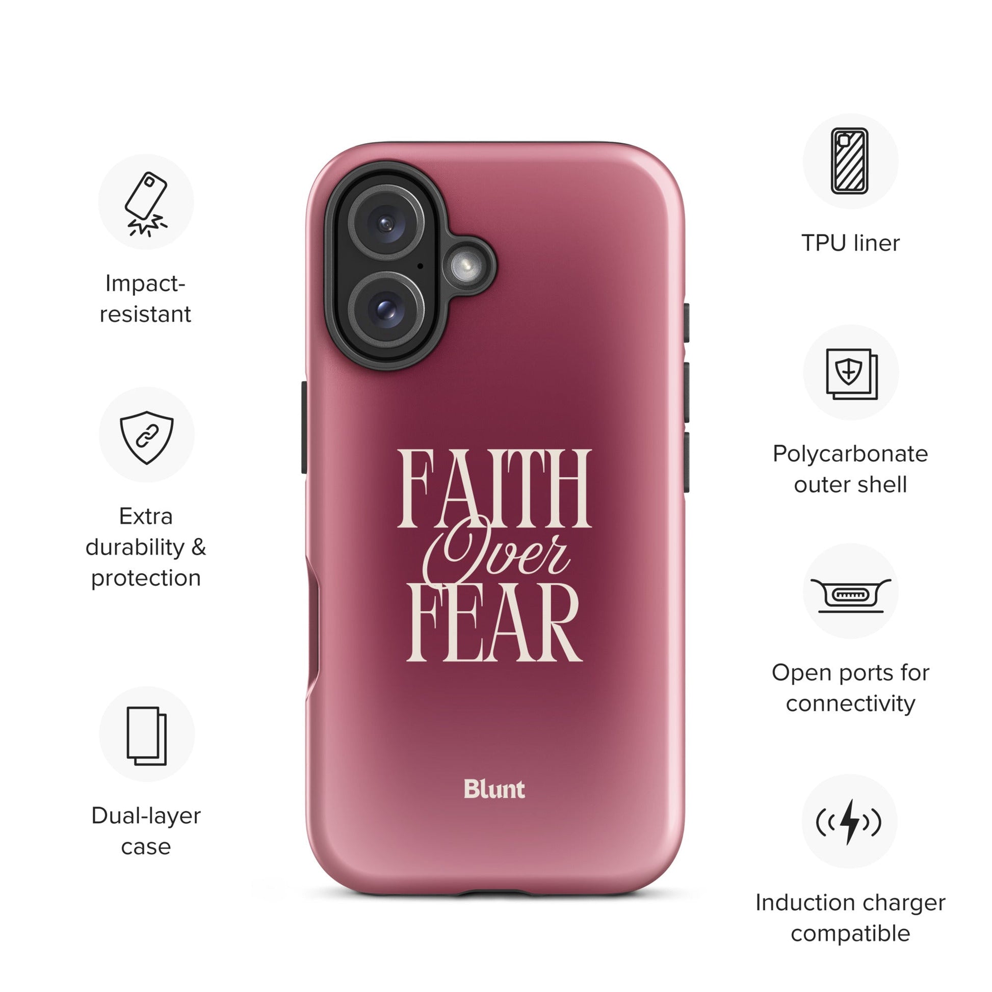 Faith Over Fear iPhone Case - Blunt Cases