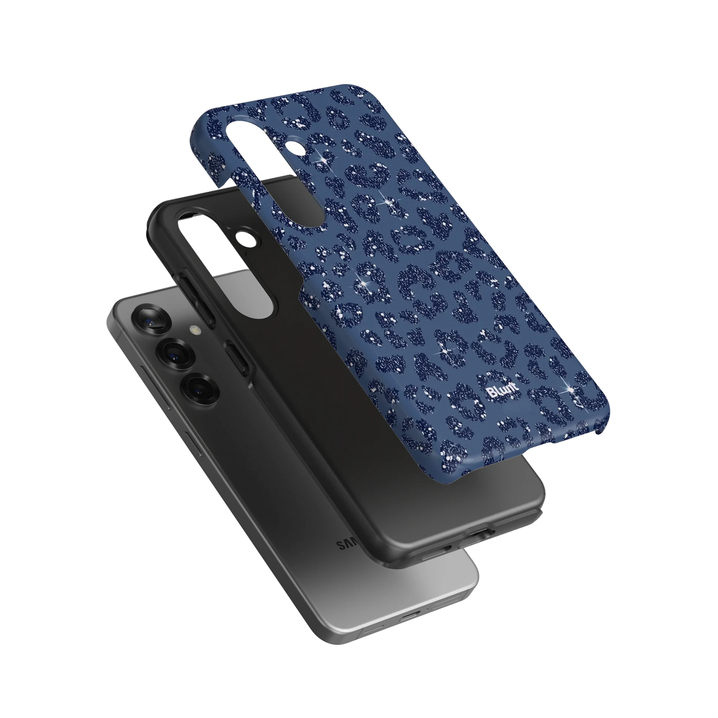 Blue Cheetah Print Samsung Case