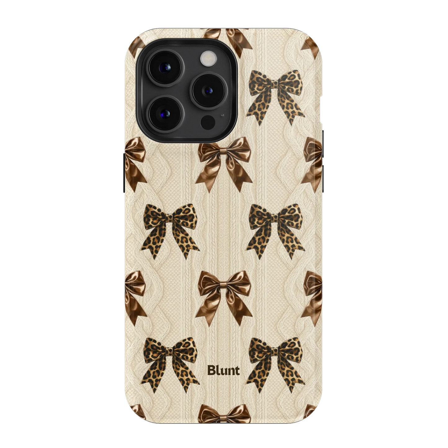 Cheetah Knit iPhone Case