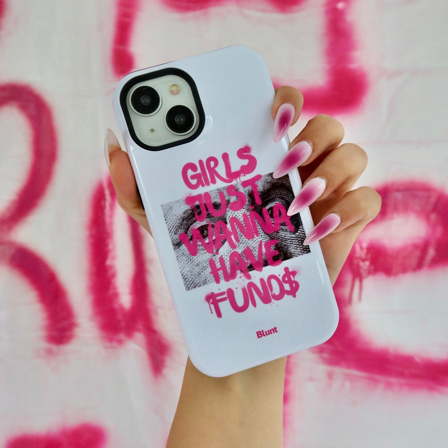 Fund$ White iPhone Case - blunt cases