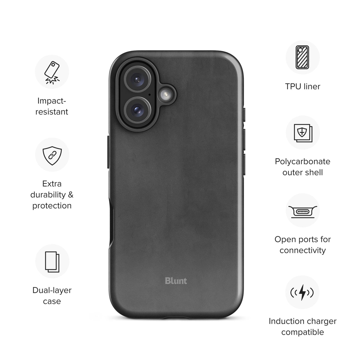Grayscale iPhone Case - Blunt Cases
