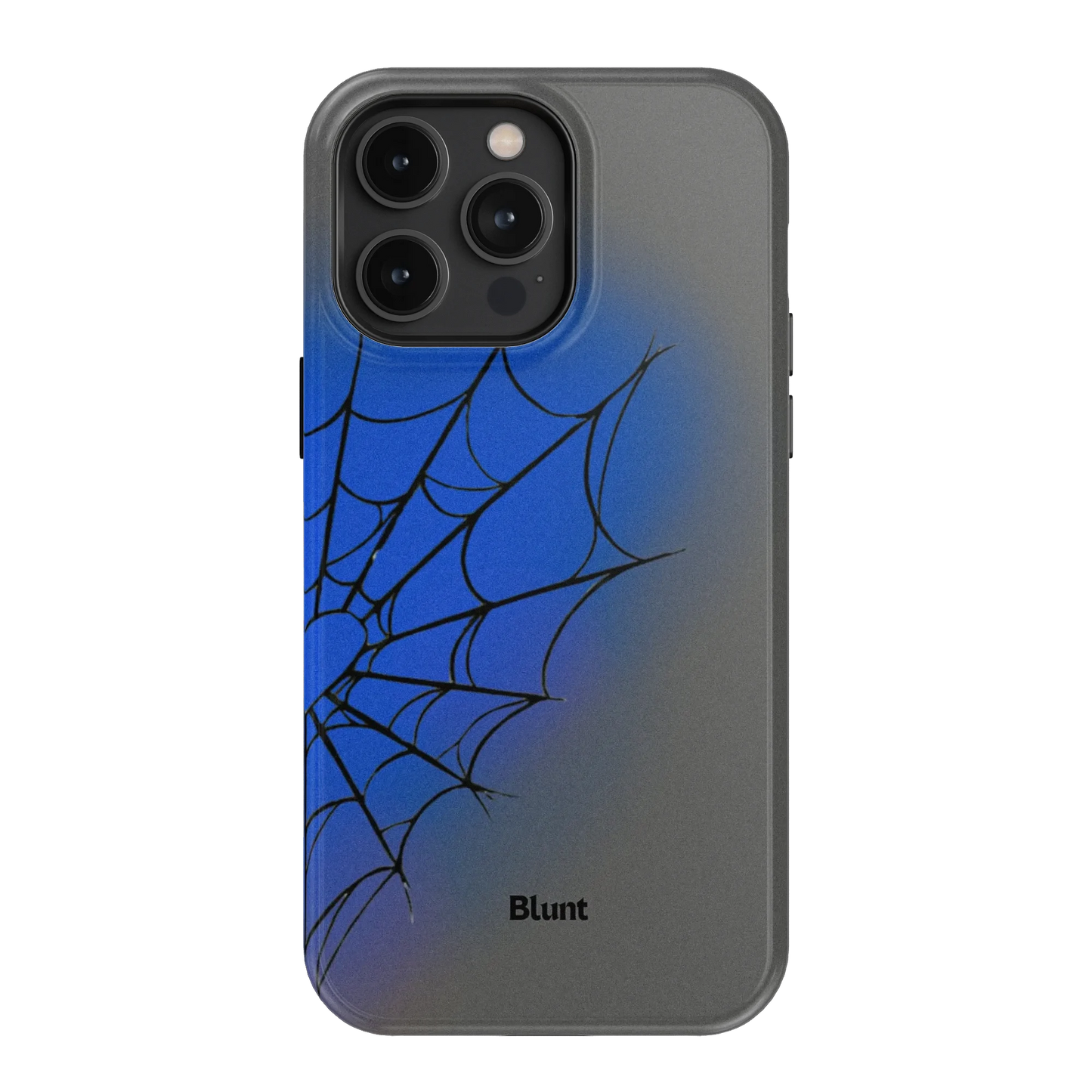 Grey Blue Web iPhone Case