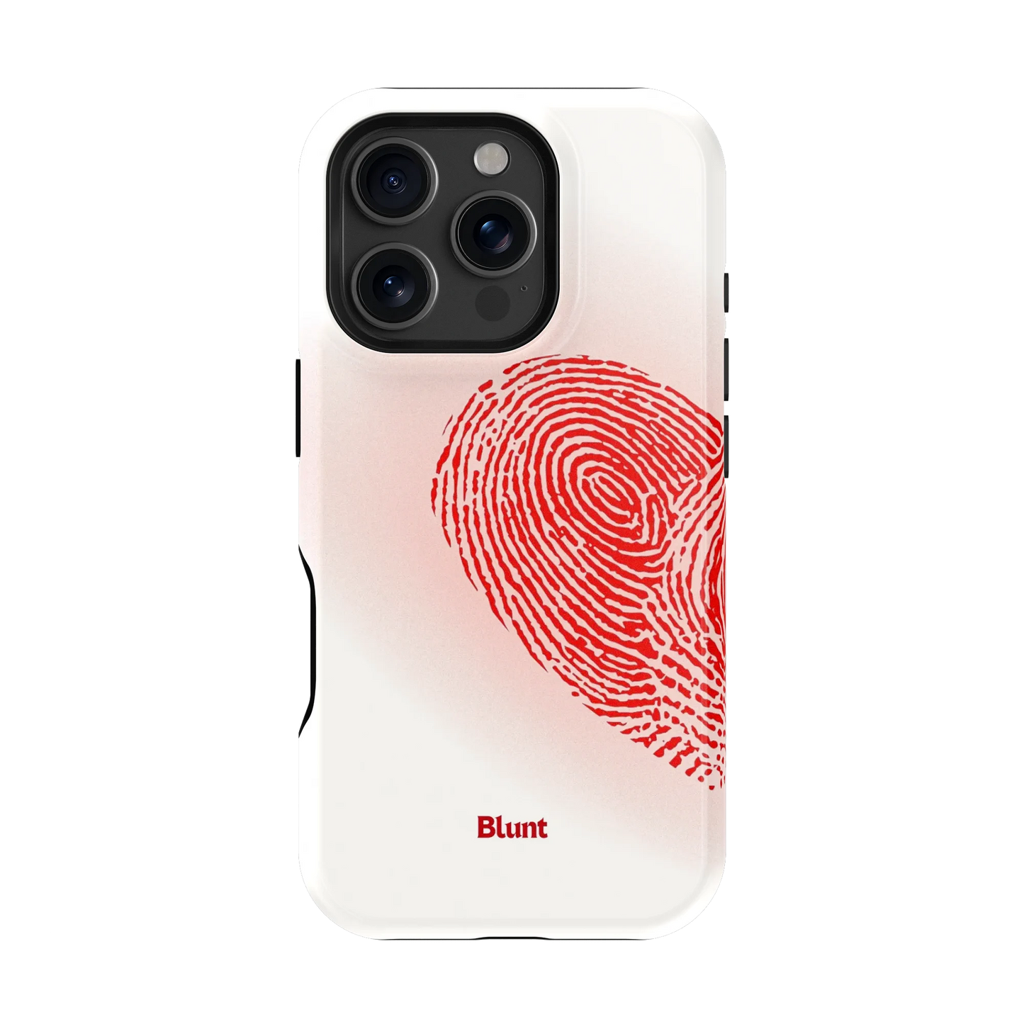 Heart Print White iPhone Case
